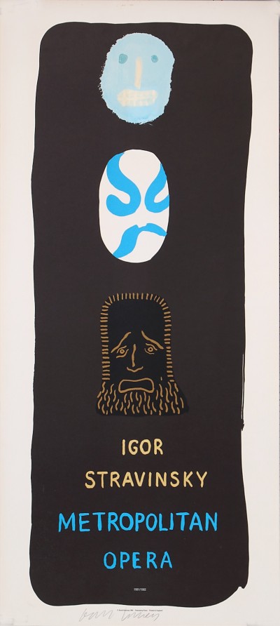 For sale: 1981 METROPOLITAN OPERA IGOR STRAVINSKY  (Signée à la main - Hand signed)