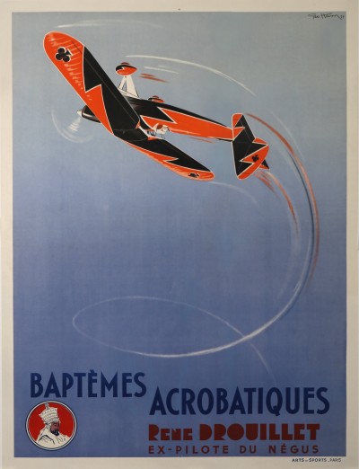 For sale: BAPTEMES ACROBATIQUES RENE DROUILLET EX PILOTE DU NEGUS