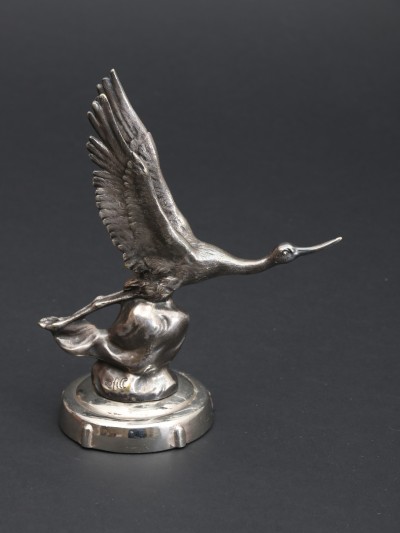 For sale: LA CIGOGNE DE FONCK MASCOTTE BRONZE ARGENTE (The Stork)