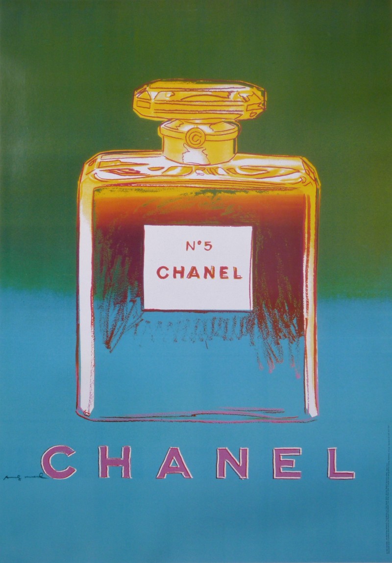 For sale: CHANEL N°5 ANDY WAHROL GREEN AND BLUE  BLEU ET VERTE