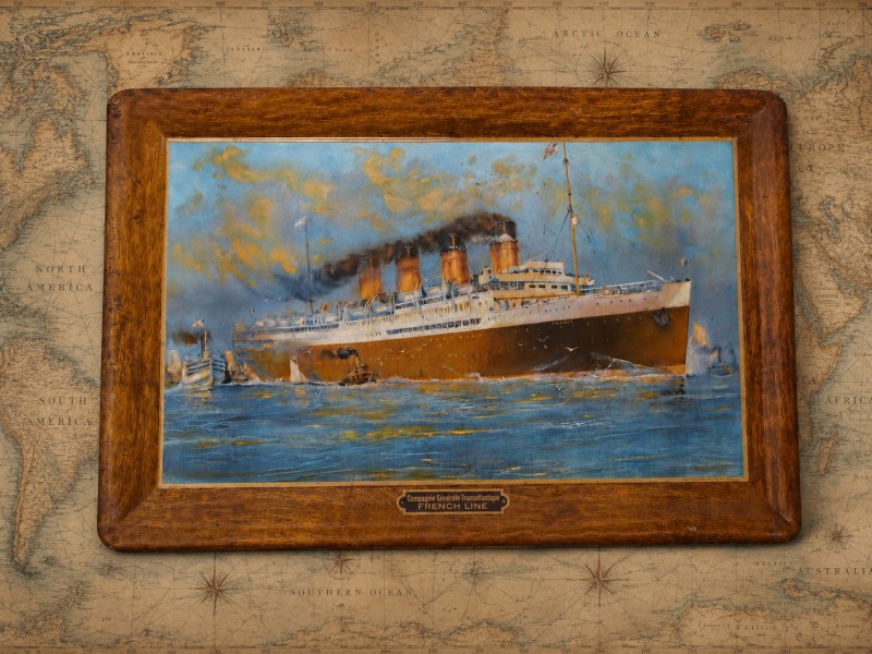 For sale: PAQUEBOT FRANCE 2 COMPAGNIE GENERALE TRANSATLANTIQUE FRENCH LINE