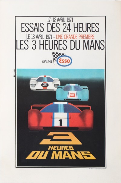 For sale: ESSAIS DES 24 HEURES 17-18 AVRILS 1971 - LES 3 HEURES DU MANS CHALLENGE ESSO