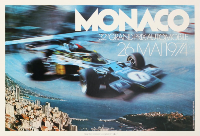 For sale: MONACO 32E GRAND PRIX AUTOMOBILE - 26 MAI 1974