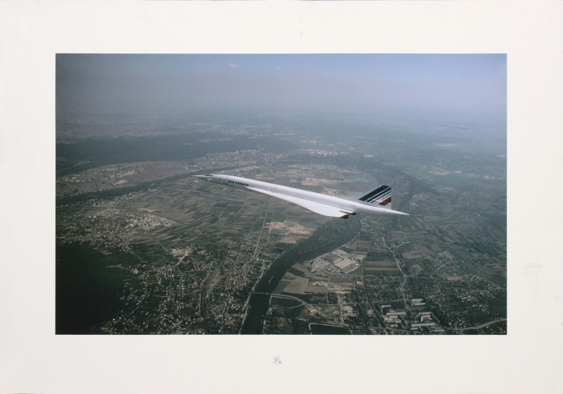 For sale: LE CONCORDE 1976 GRAND TIRAGE SUR PAPIER CANSON, SIGNÉ ET DATÉ EN BAS AU CENTRE 75 QUELQUES TACHES