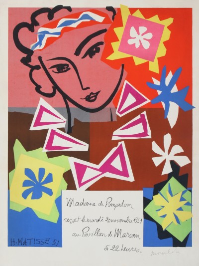 For sale: ADAME DE POMPADOUR reçoit le mardi 20 Novembre 1951 Au Pavillon de Marsan à 22h