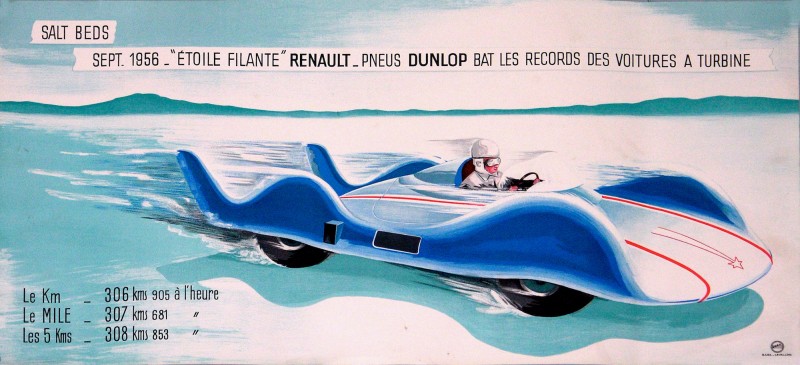 For sale: DUNLOP BAT LES RECORDS DES VOITURES A TURBINE  - L' ETOILE FILANTE - RENAULT SALT BEDS