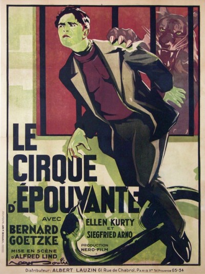 For sale: FILM LE CIRQUE D'EPOUVANTE