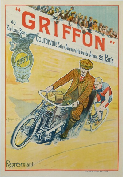 For sale: GRIFFON CYCLES MOTOCYCLES - AFFICHE ANCIENNE