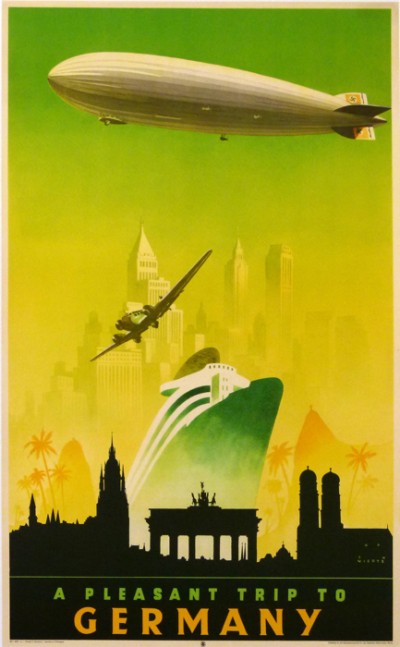 For sale: A PLEASANT TRIP TO GERMANY GRAF ZEPPELIN DIRIGEABLE ALLEMAGNE BERLIN