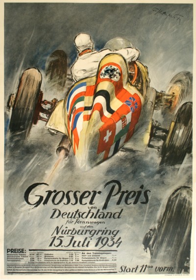 For sale: GROSSER PREIS VON DEUTCHLAND NURBURGRING 15 Juli 1934