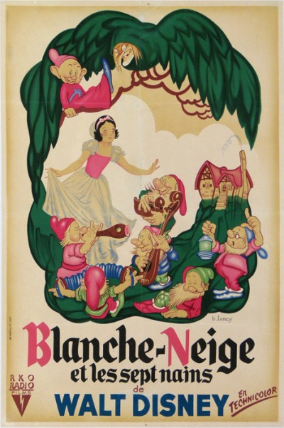 For sale: BLANCHE NEIGE FILM WALT DISNEY - AFFICHE ANCIENNE