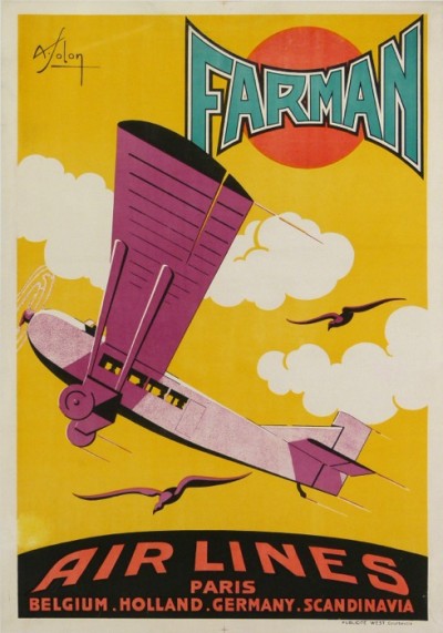 For sale: FARMAN AIRLINES  PARIS BELGIUM HOLLAND GERMANY SCANDINAVIA