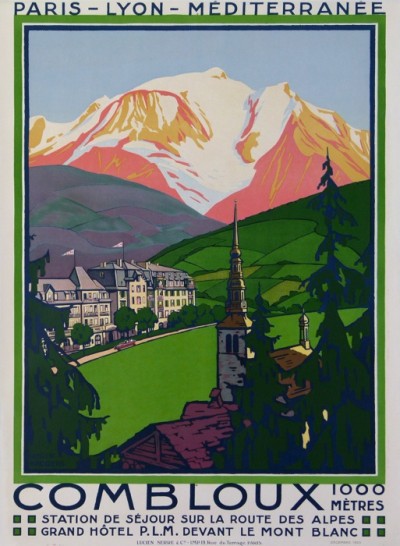 For sale: COMBLOUX TRAINS PLM GRAND HOTEL ROUTE DEAS ALPES MONT BLANC