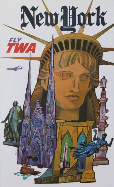 For sale: VENDUE !!! -----DAVID KLEIN FLY TWA NEW YORK