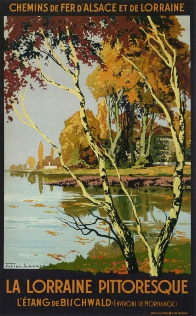 For sale: LA LORRAINE PITTORESQUE ETANG DE BISCHWALD DE MORHANGE  CHEMIN DE FER DE L'ETAT