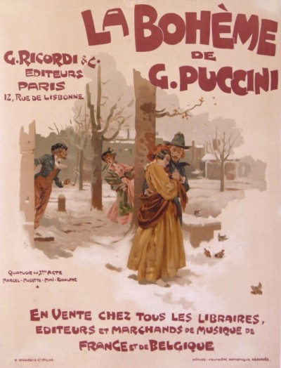 For sale: LA BOHEME DE G.PUCCINI QUATUOR DI 3e ACTE-MARCEL -MUSETTE-MIMI-RODOLPHE