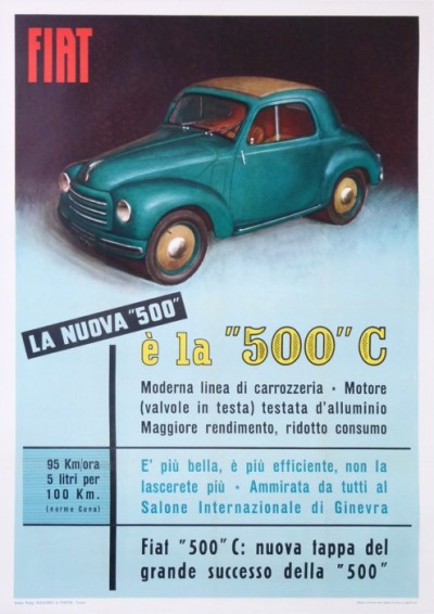 For sale: FIAT 500 C LA NUOVA 500 COUPE NUOVA TAPPA DEL GRNADE SUCCESSO DELLA 500
