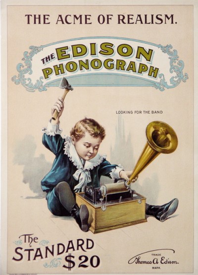 For sale: EDISON PHONOGRAPH THE ACME OF REALISM.