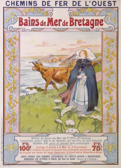 For sale: A WILSER 1898 BAINS DE MER DE BRETAGNE  CHEMIN DE FER DE L'OUEST