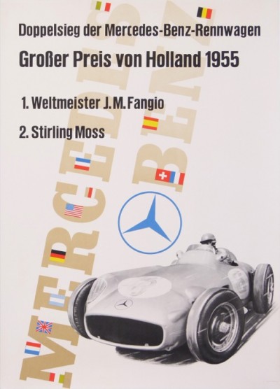 For sale: MERCEDES BENZ GROSSER PREIS VON HOLLAND 1955 1ER WELTMEISTER - JM FANGIO