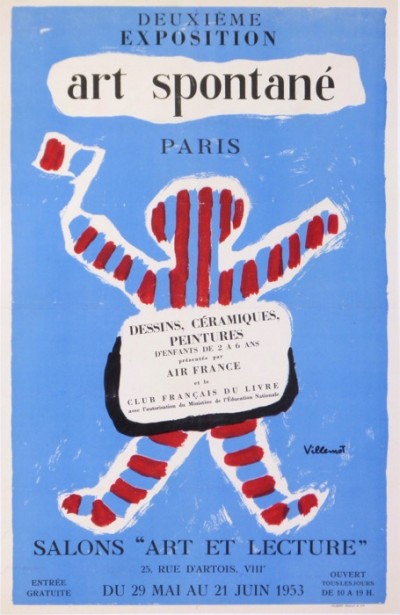 For sale: 2eme EXPOSITION D'ART SPONTANÉ PARIS 1953 DESSINS CERAMIQUES PEITURES CLUB FRAN