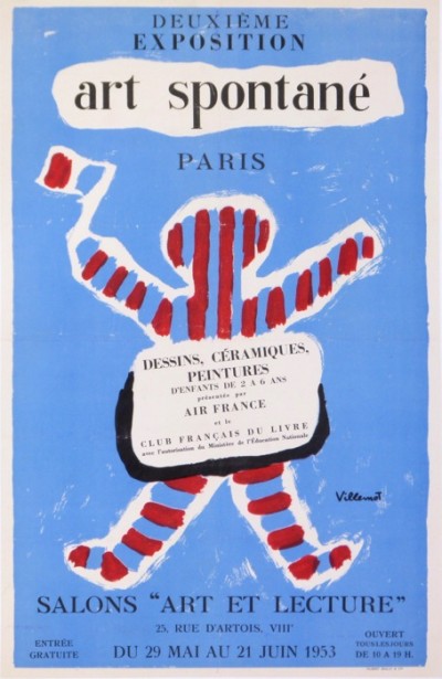 For sale: 2eme EXPOSITION D'ART SPONTANÉ PARIS 1953 DESSINS CERAMIQUES PEITURES CLUB FRAN