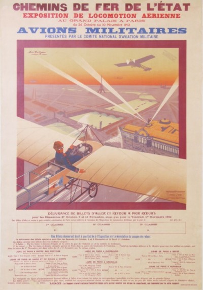 For sale: GRAND PALAIS EXPOSITION DE LOCOMOTION AERIENNE 1912  AVION MILITAIRES