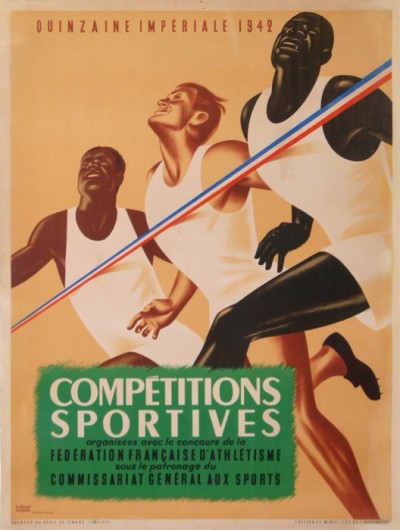 For sale: QUINZAINE IMPERIALE 1942 FEDERATION FRANÇAISE D'ATHLETISME COMPETITIONS