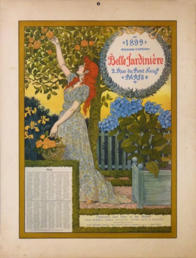 For sale: BELLE JARDINIÈRE CALENDRIER  COMPOSITION E.GRASSET , GRAVÉE PAR FLORIAN