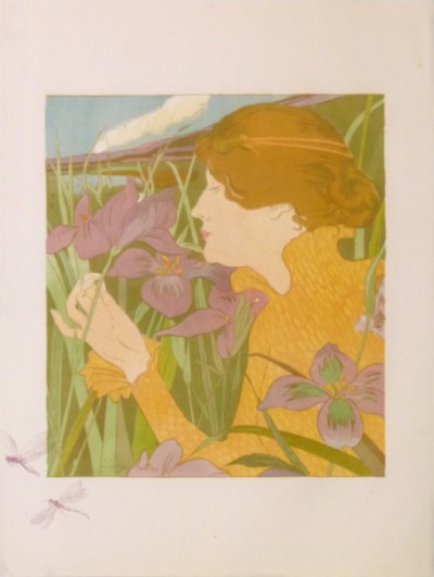 For sale: LA FEMME AUX IRIS ET  LIBELLULES  EPREUVE D'ARTISTE À 50 EX